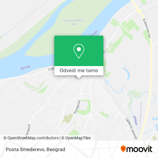 Posta Smederevo mapa