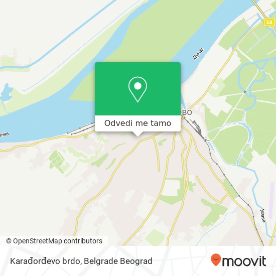 Karađorđevo brdo mapa