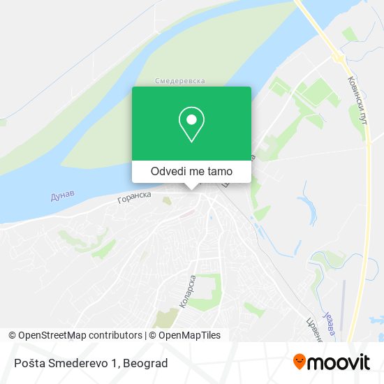 Pošta Smederevo 1 mapa