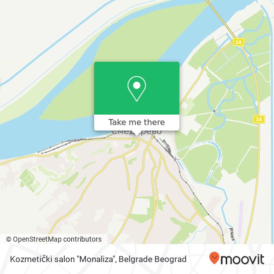 Kozmetički salon "Monaliza" mapa