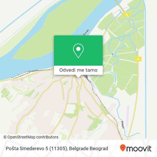 Pošta Smederevo 5 (11305) mapa