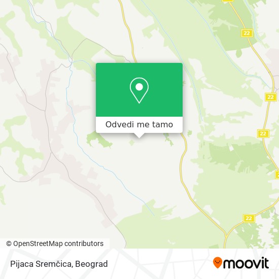 Pijaca Sremčica mapa