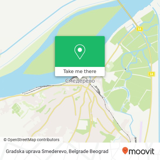 Gradska uprava Smederevo mapa