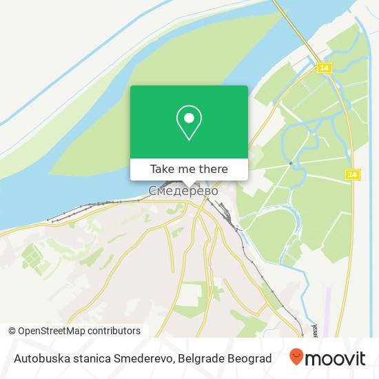 Autobuska stanica Smederevo mapa