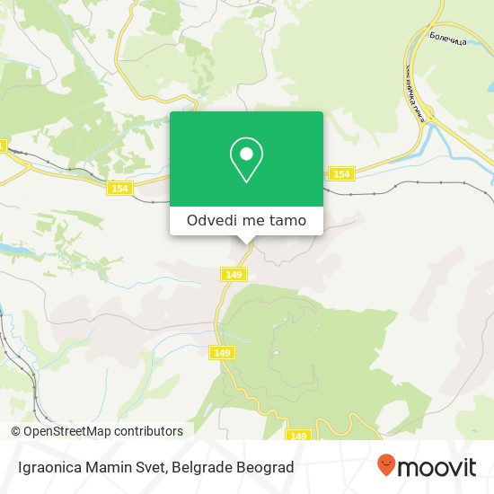 Igraonica Mamin Svet mapa