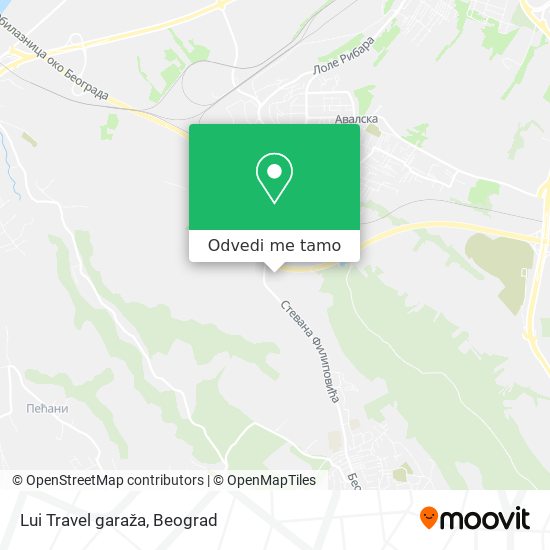 Lui Travel garaža mapa