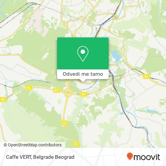 Caffe VERT mapa