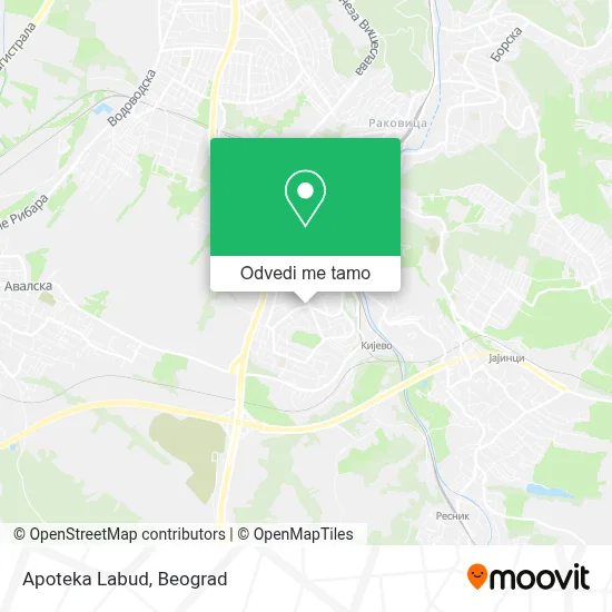 Apoteka Labud mapa