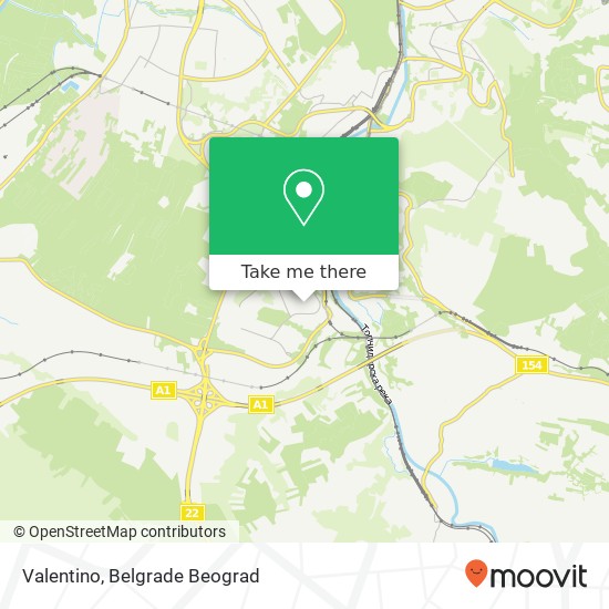 Valentino mapa