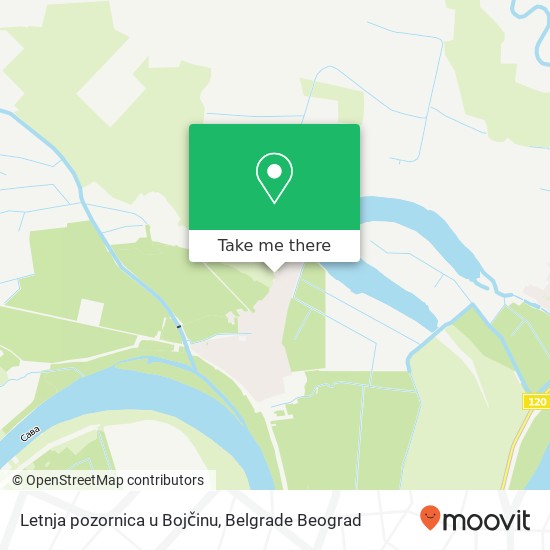 Letnja pozornica u Bojčinu mapa