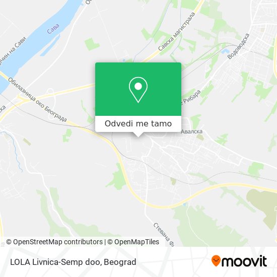 LOLA Livnica-Semp doo mapa