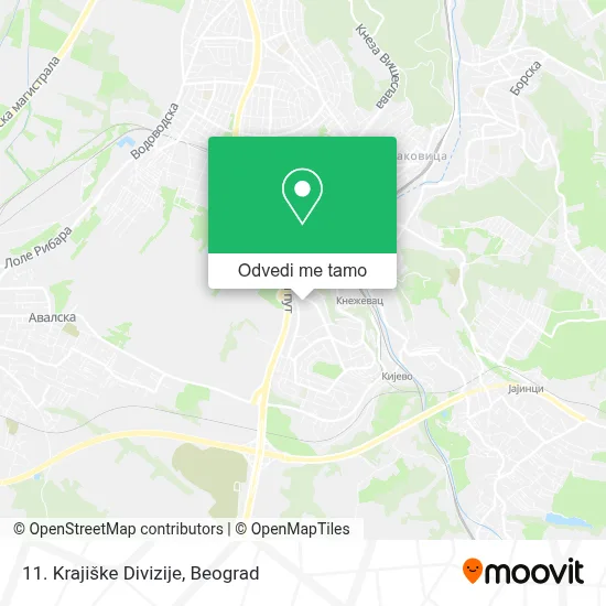 11. Krajiške Divizije mapa