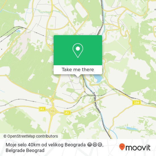 Moje selo 40km od velikog Beograda 😂😆😅 mapa