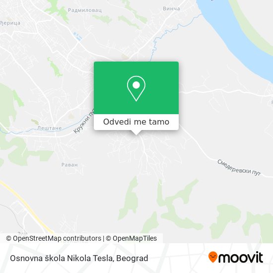 Osnovna škola Nikola Tesla mapa