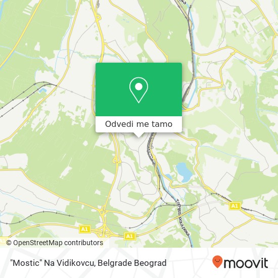 "Mostic" Na Vidikovcu mapa