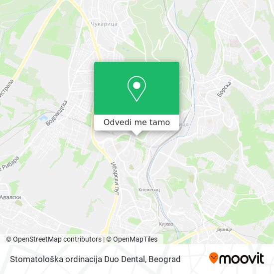 Stomatološka ordinacija Duo Dental mapa