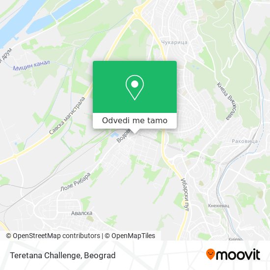 Teretana Challenge mapa