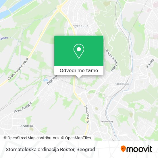 Stomatoloska ordinacija Rostor mapa