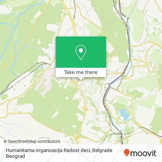 Humanitarna organizacija Radost deci mapa