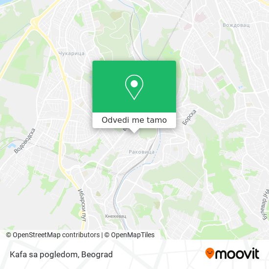 Kafa sa pogledom mapa