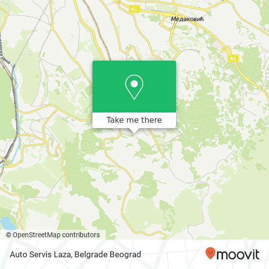 Auto Servis Laza mapa