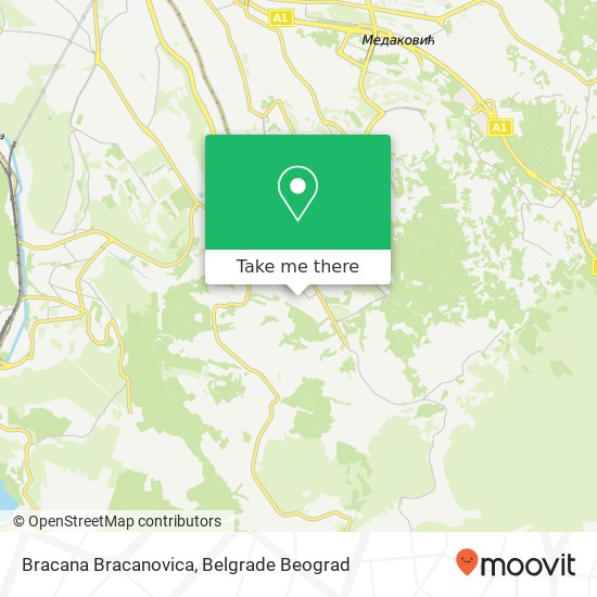 Bracana Bracanovica mapa