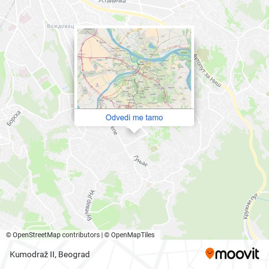 Kumodraž II mapa