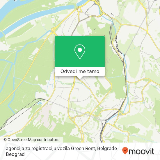 agencija za registraciju vozila Green Rent mapa