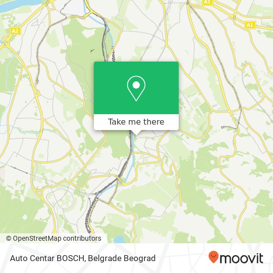 Auto Centar BOSCH mapa