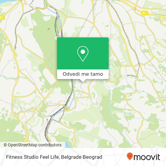 Fitness Studio Feel Life mapa