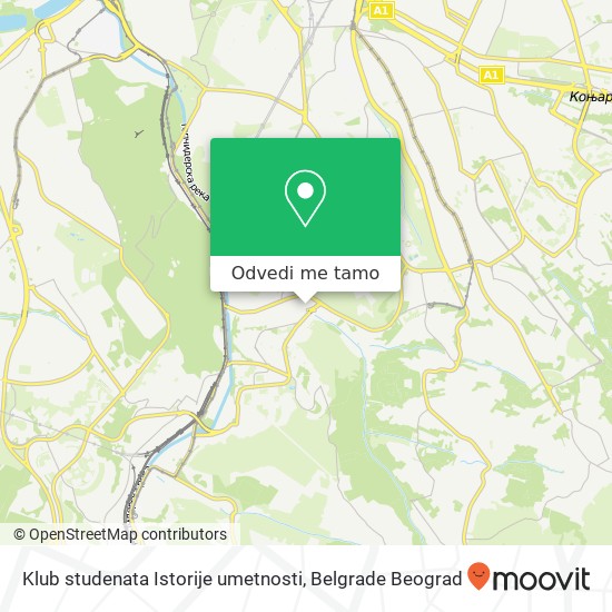 Klub studenata Istorije umetnosti mapa