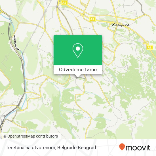 Teretana na otvorenom mapa