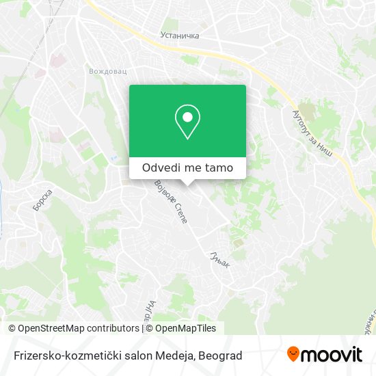 Frizersko-kozmetički salon Medeja mapa