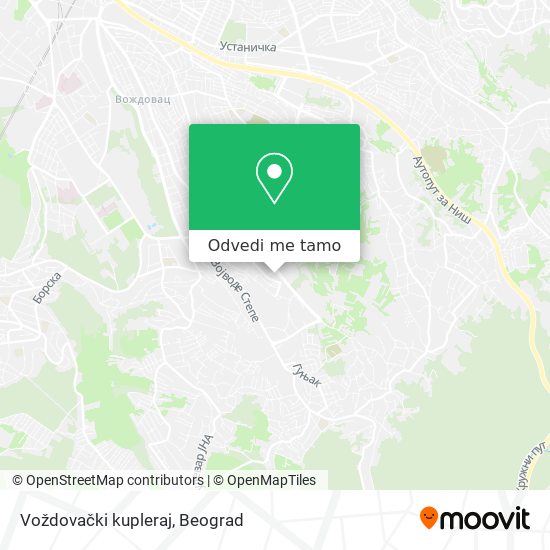 Voždovački kupleraj mapa