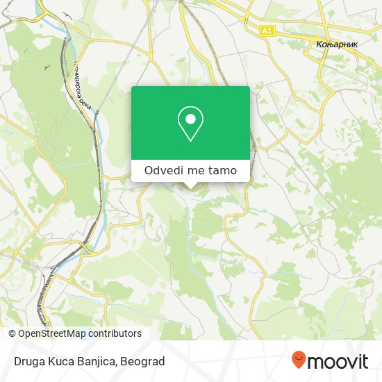 Druga Kuca Banjica mapa