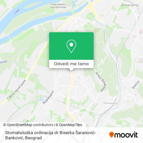 Stomatološka ordinacija dr Biserka Šaranović-Banković mapa