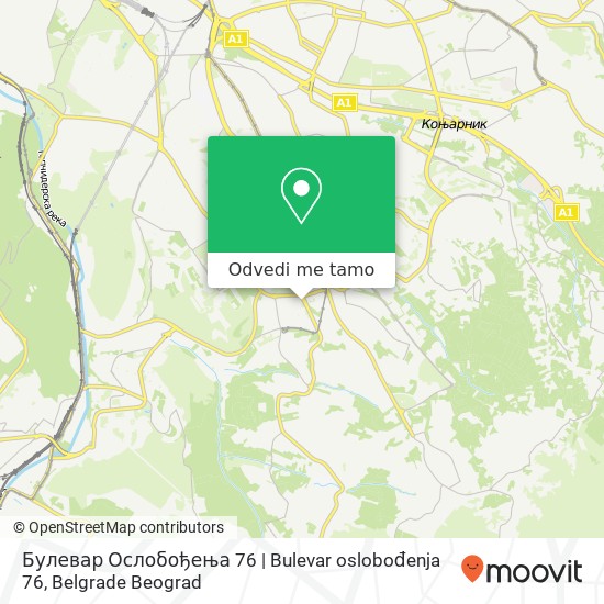 Булевар Ослобођења 76 | Bulevar oslobođenja 76 mapa