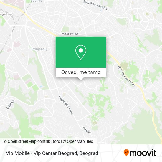 Vip Mobile - Vip Centar Beograd mapa