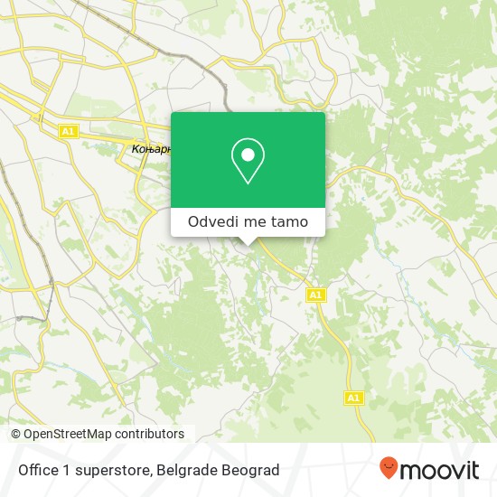 Office 1 superstore mapa