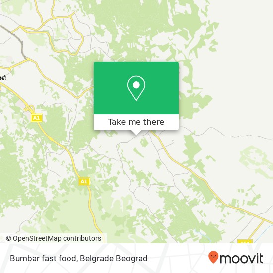 Bumbar fast food mapa