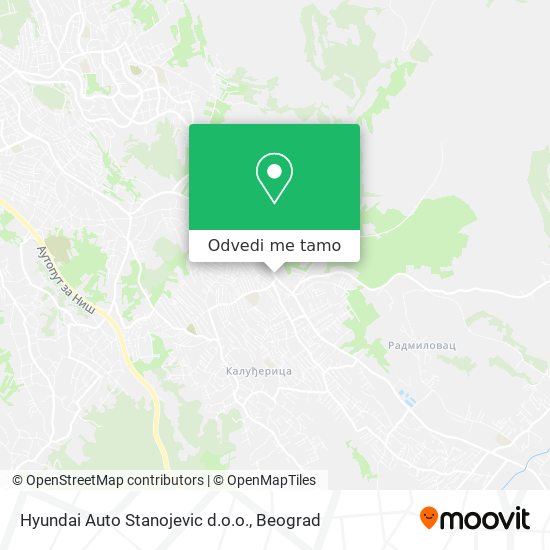 Hyundai Auto Stanojevic d.o.o. mapa