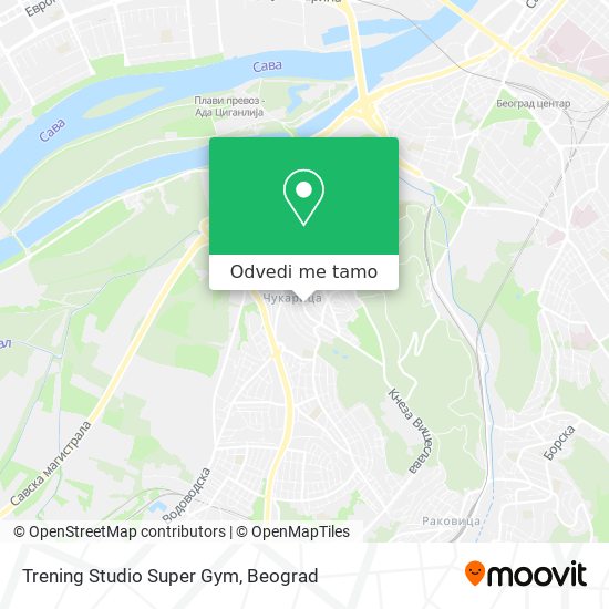 Trening Studio Super Gym mapa