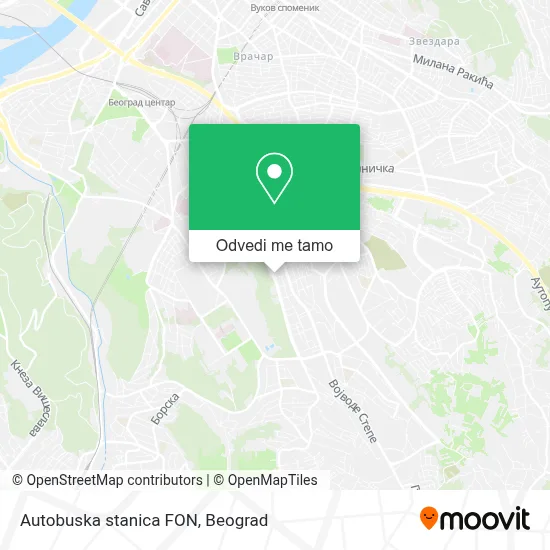 Autobuska stanica FON mapa