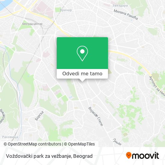 Voždovački park za vežbanje mapa