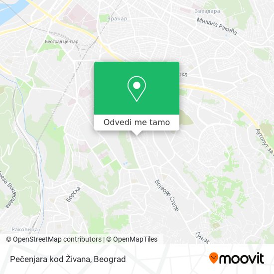 Pečenjara kod Živana mapa