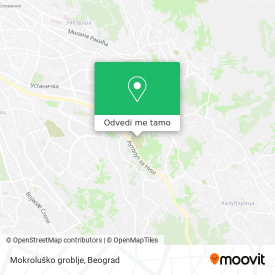 Mokroluško groblje mapa