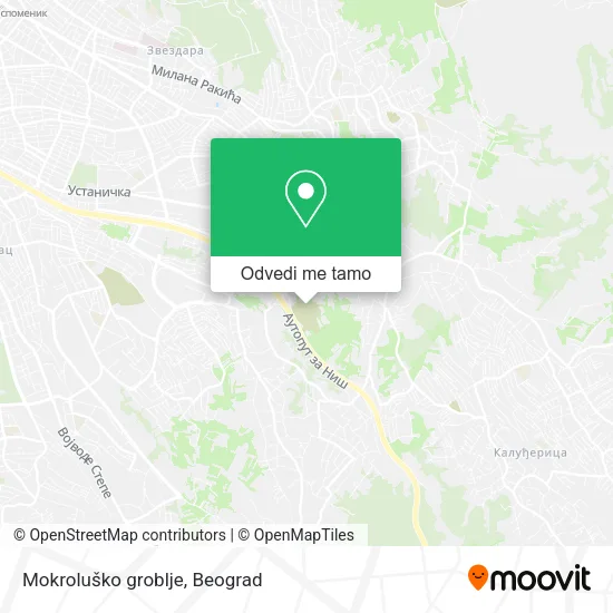 Mokroluško groblje mapa