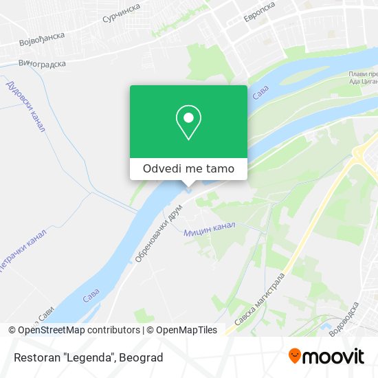 Restoran "Legenda" mapa