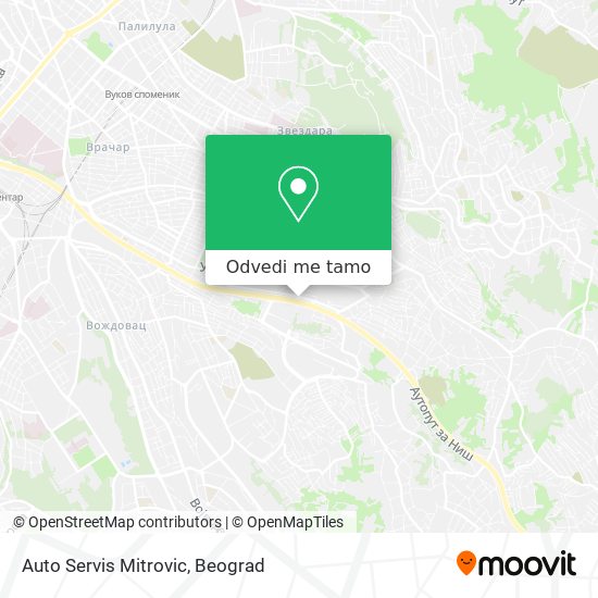 Auto Servis Mitrovic mapa