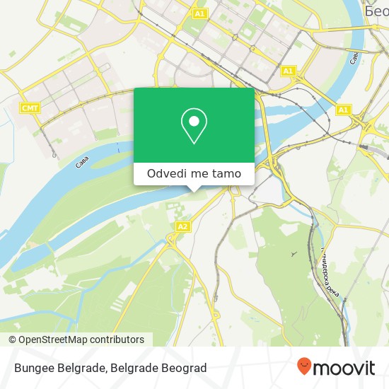 Bungee Belgrade mapa